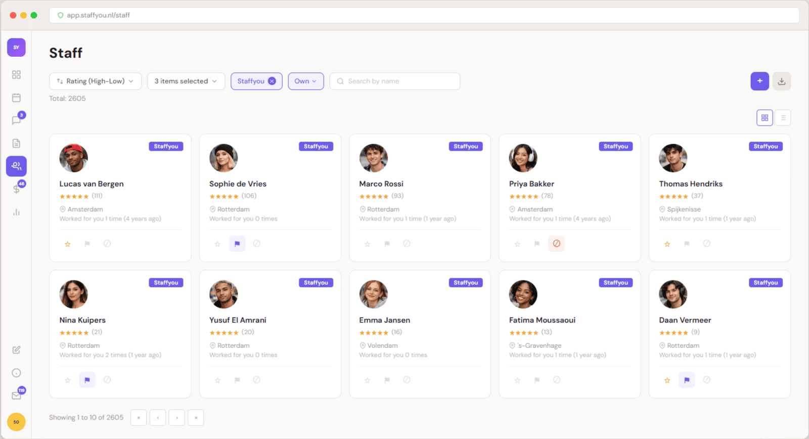 Staffyou platform overzicht voor Uitzendkrachten