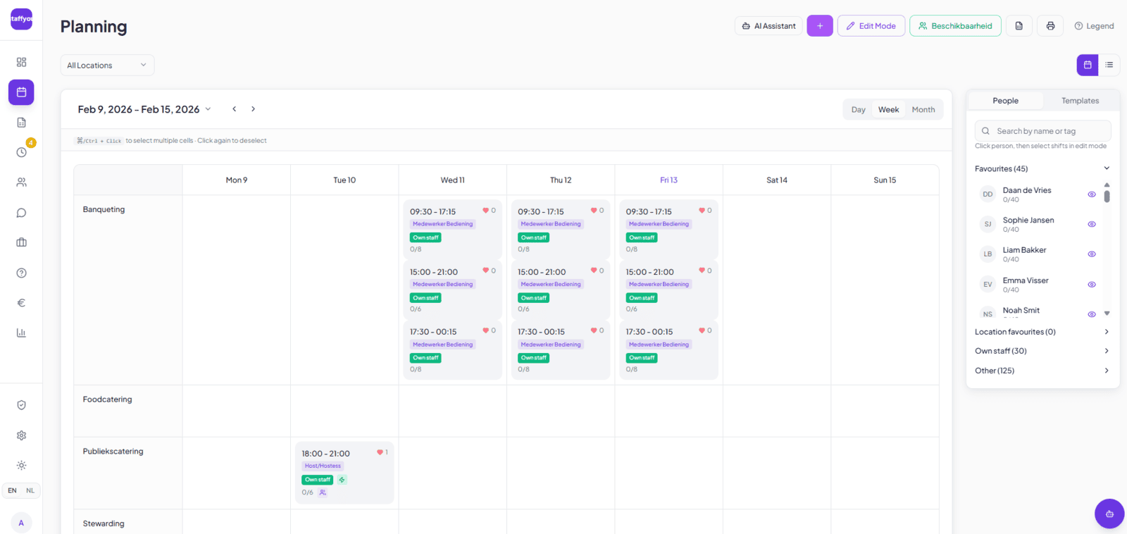 Planning Calendar